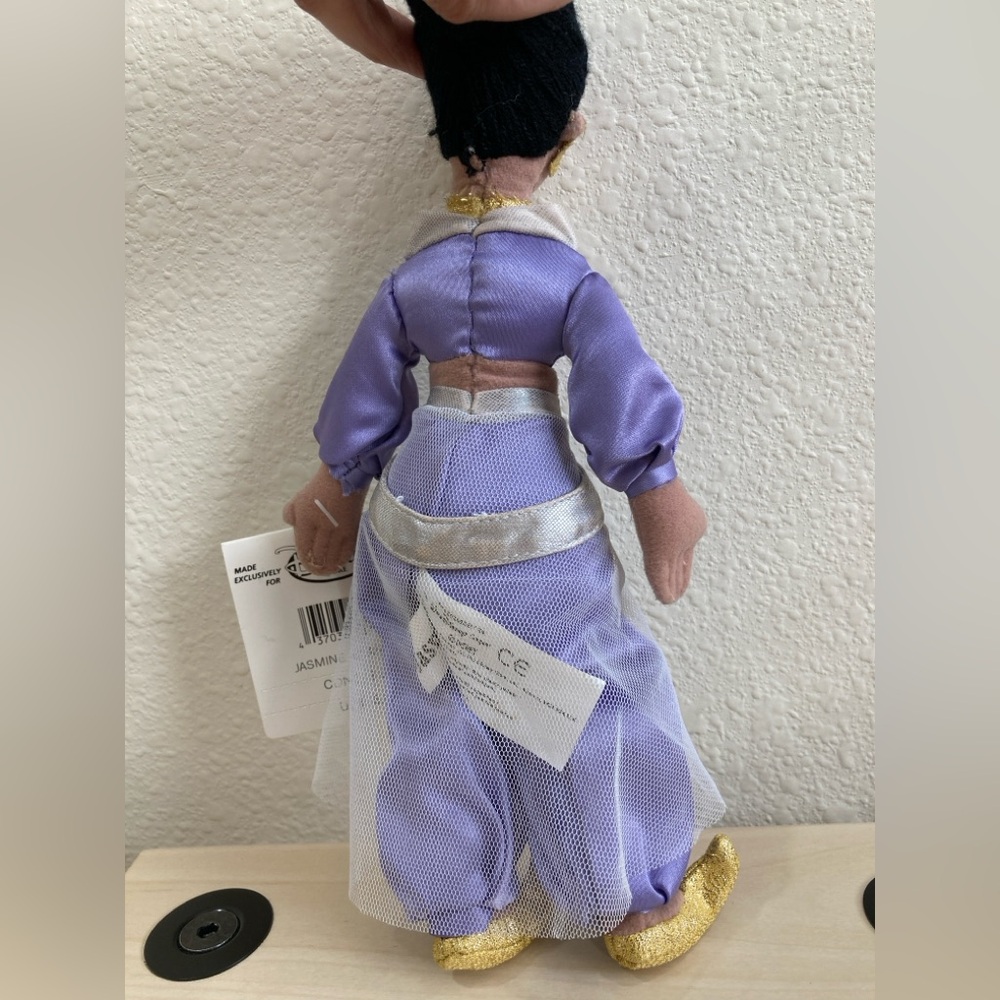 Disney Princess Jasmine Mini Bean Bag Plush Purple Outfit Collectible - Picture 6 of 10